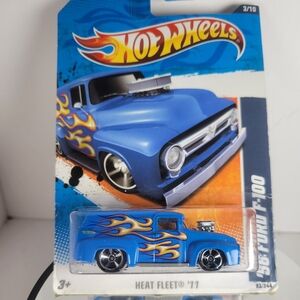 Hot Wheels Blue '56 Ford F-100 Die-Cast Model